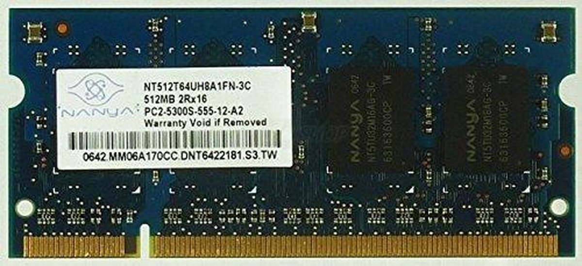 NUOVO 512MB Nanya NT512T64UH8A1FN-3C ID10161