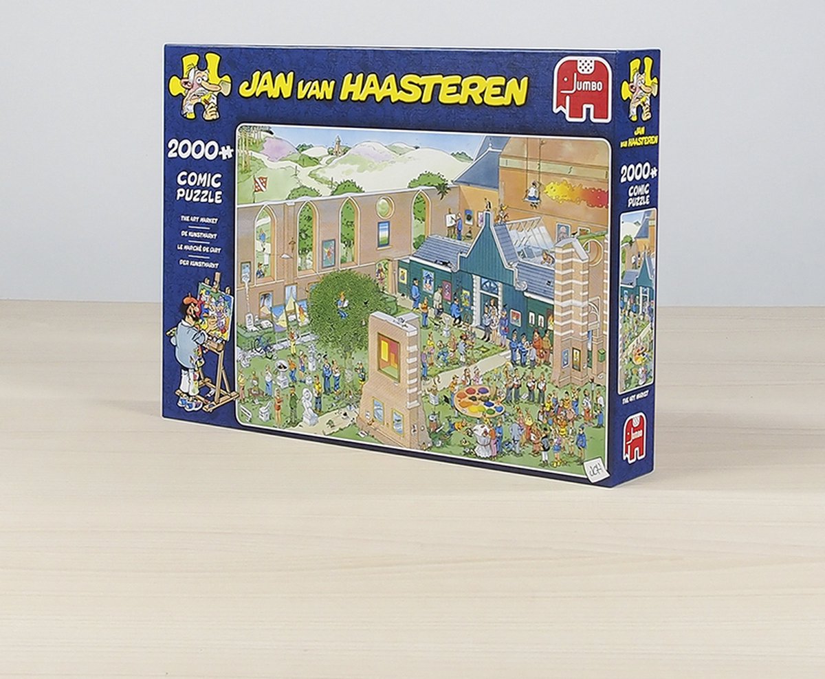 Jan van Haasteren De Kunstmarkt puzzel - 2000 stukjes — afbeelding 10