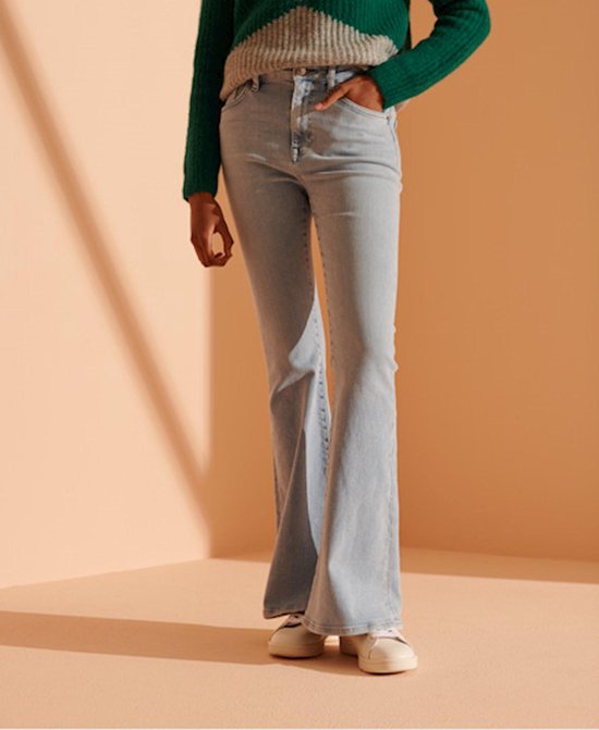 Superdry Dames High Rise Skinny Flare Jeans | bol.com