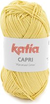 Katia Capri - jaune clair - 100% Katoen mercerisé 50 gr - 5 pièces en paquet