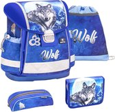 Belmil Rugzakset Wolf 2 Junior 19 Liter Polyester Blauw 4-delig