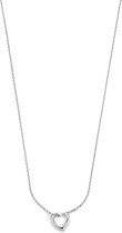 Selected Jewels Heart Ketting  (Verstelbaar: 41-45 cm) - Zilver