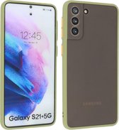 Samsung Galaxy S21 Plus Hoesje Hard Case Backcover Telefoonhoesje Groen