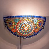 Lucia Haja - Oosterse Wandlamp - Mozaïek - Veelkleurig