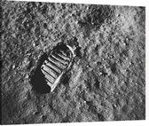 Apollo 11 lunar footprint (maanlanding) - Foto op Canvas - 40 x 30 cm