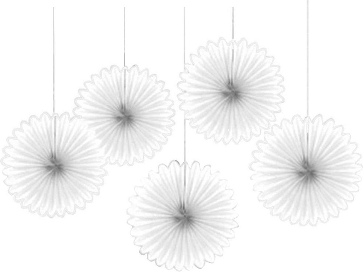 RIETHMULLER - Set witte hangdecoraties