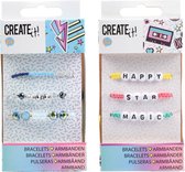 Create It! Armbandjes Letters & Kralen