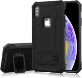 Mobigear Armor Stand Hardcase Hoesje - Geschikt voor iPhone XS / X - Zwart