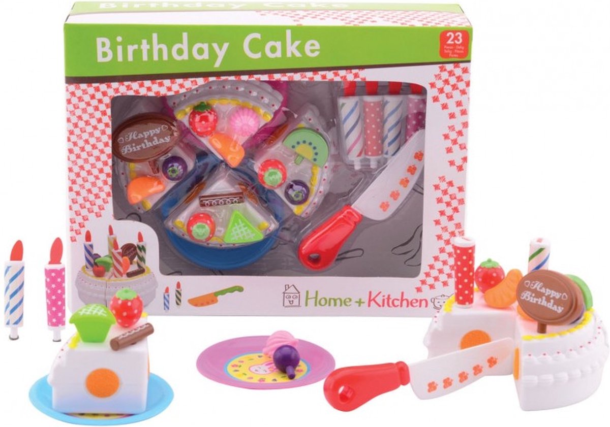 Johntoy Home and Kitchen verjaardagstaart - Speelgoedeten en -drinken - In vensterdoos — afbeelding 6