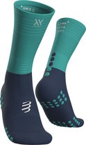 Compressport Mid Compression Socks - blauw - maat 39-41