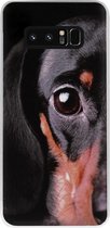 ADEL Siliconen Back Cover Softcase Hoesje voor Samsung Galaxy Note 8 - Teckel Hond