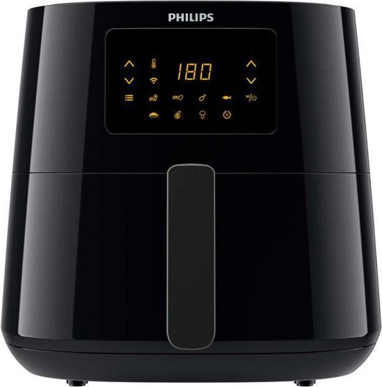 Philips Essential Rapid Air-technologie, 1,2 kg, 6,2 l, zwart, Airfryer XL aanbieding