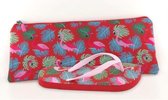 BE ONLY Rode teenslippers met flamingoprint voor dames