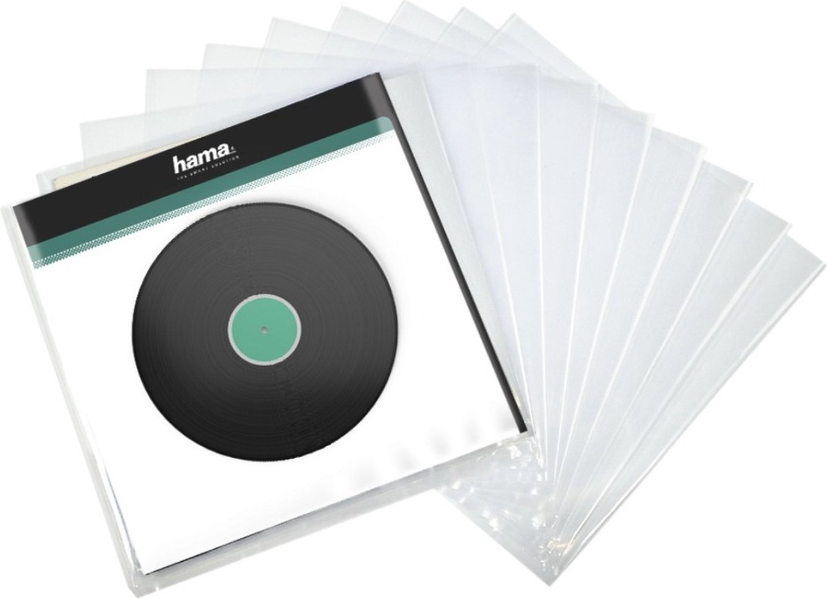 Hama LP-buitenhoes, transparant, 10 stuks