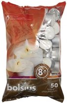 Bolsius Theelichten 3,8 Cm 8 Uur Wax  50 Stuks