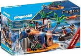 PLAYMOBIL Pirates Pirateneiland met schuilplaats voor schatten - 70556