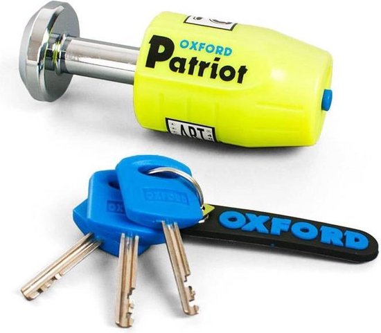 Oxford Patriot ART 4 gekeurd schijfremslot met ophangbeugel - Motor - Scooter van Oxford — afbeelding 5