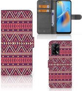 Étui pour téléphone portable OPPO A74 4G Bookcase Aztec Violet