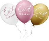 Ramadan decoratie: Eid mubarak ballonnen oudroze