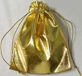 Organza kadozakje goud, 4 stuks