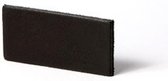 DQ lederen band zwart, 13 mm x 85 cm