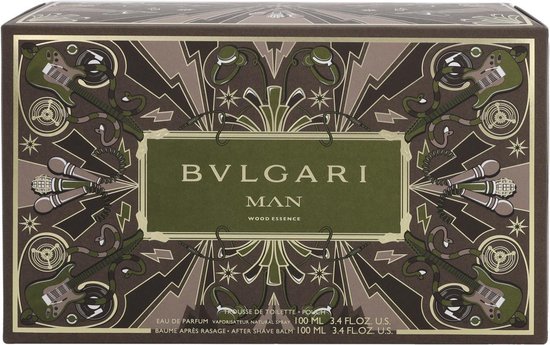 Bvlgari Man Wood Essence 100ml Edp + Aftershavebalm + Pouch Geschenkset