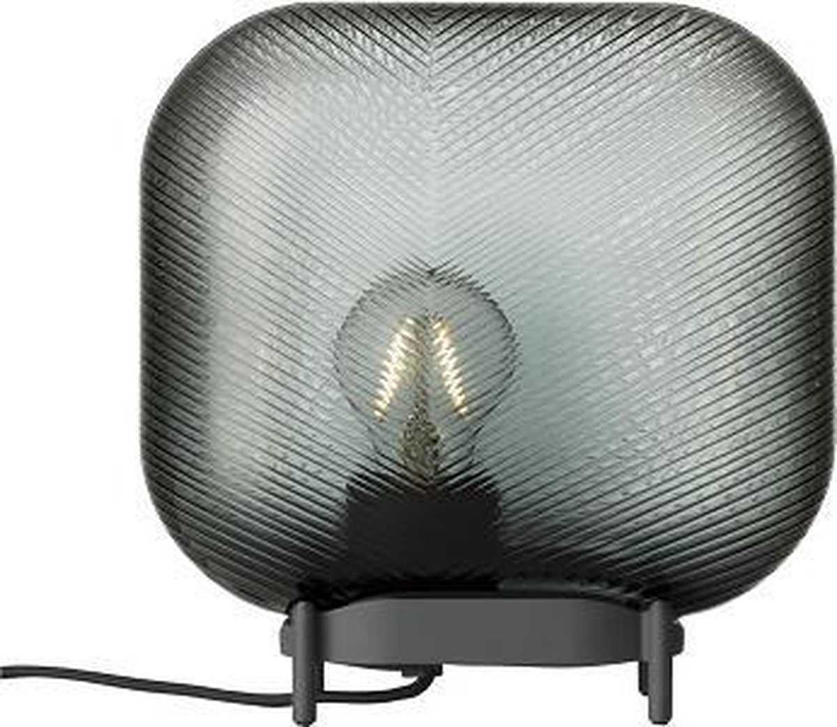 Iittala Virva - Tafellamp Industrieel - Lamp Slaapkamer - Lantaarn Binnen - Donkergrijs - 250 x 255 mm