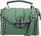 Fashionfanatics® Sedini Crossbodytas Olijfgroen - Steentjes - Druksluiting - Dames