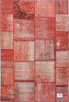 Vloerkleed Vintage 190x286 cm Handgeknoopt Patchwork Tapijt tapijten woonkamer