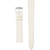 Morellato Horlogebandje - Morellato horlogeband X4218 Augusta - leer - Wit - bandbreedte 16.00 mm