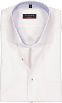 Eterna Modern Fit overhemd - korte mouw - wit structuur (contrast) - Strijkvrij - Boordmaat: 44