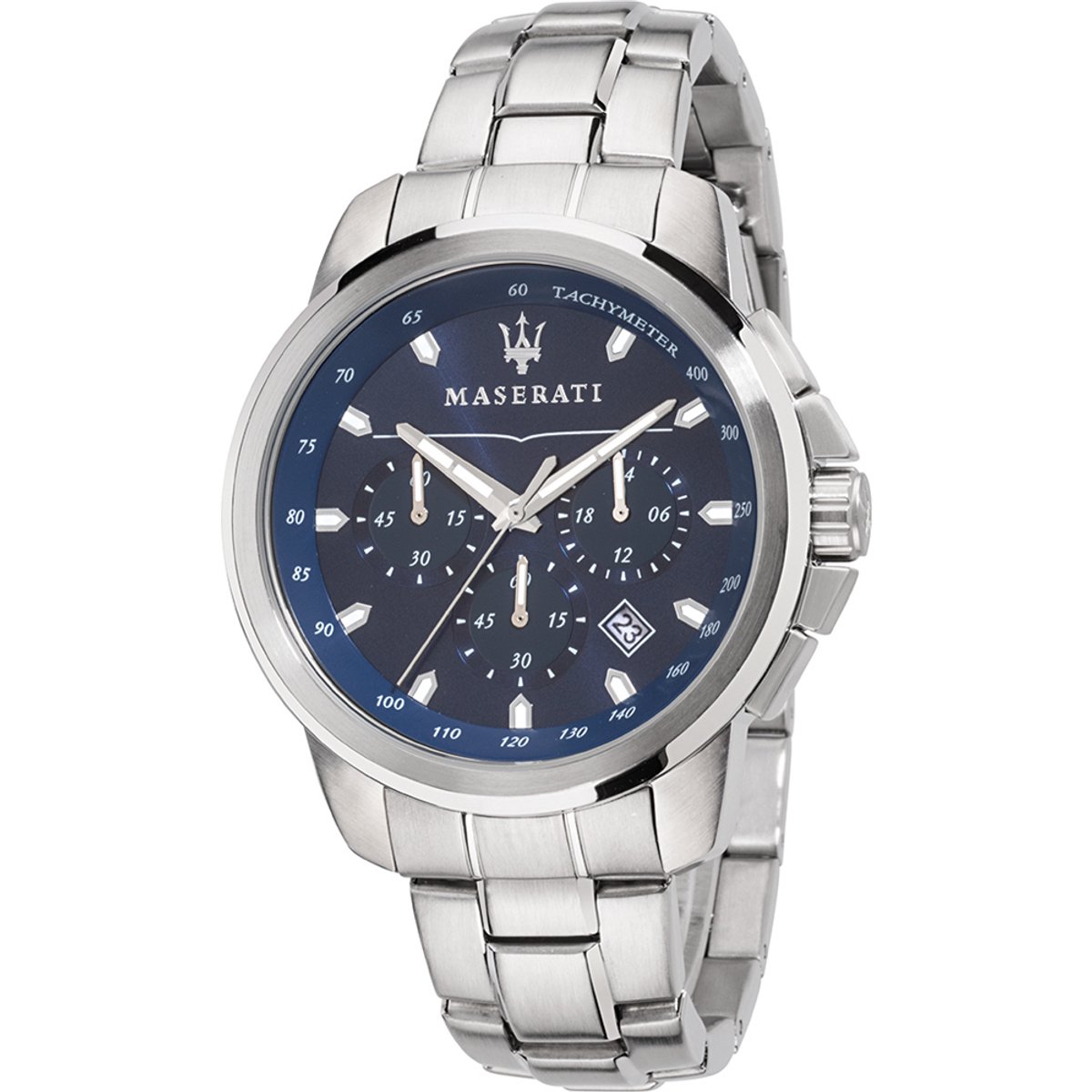 Maserati Succeso - R8873621002 - horloge - metalen band - zilverkleurig - 44mm