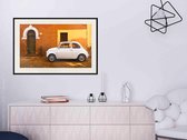 Poster - White Car-45x30