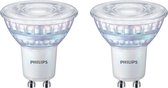 PHILIPS - LED Spot - Set 2 Stuks - Classic C90 36D - GU10 Fitting - DimTone Dimbaar - 3.8W - Warm Wit 2200K-2700K | Vervangt 50W - BES LED