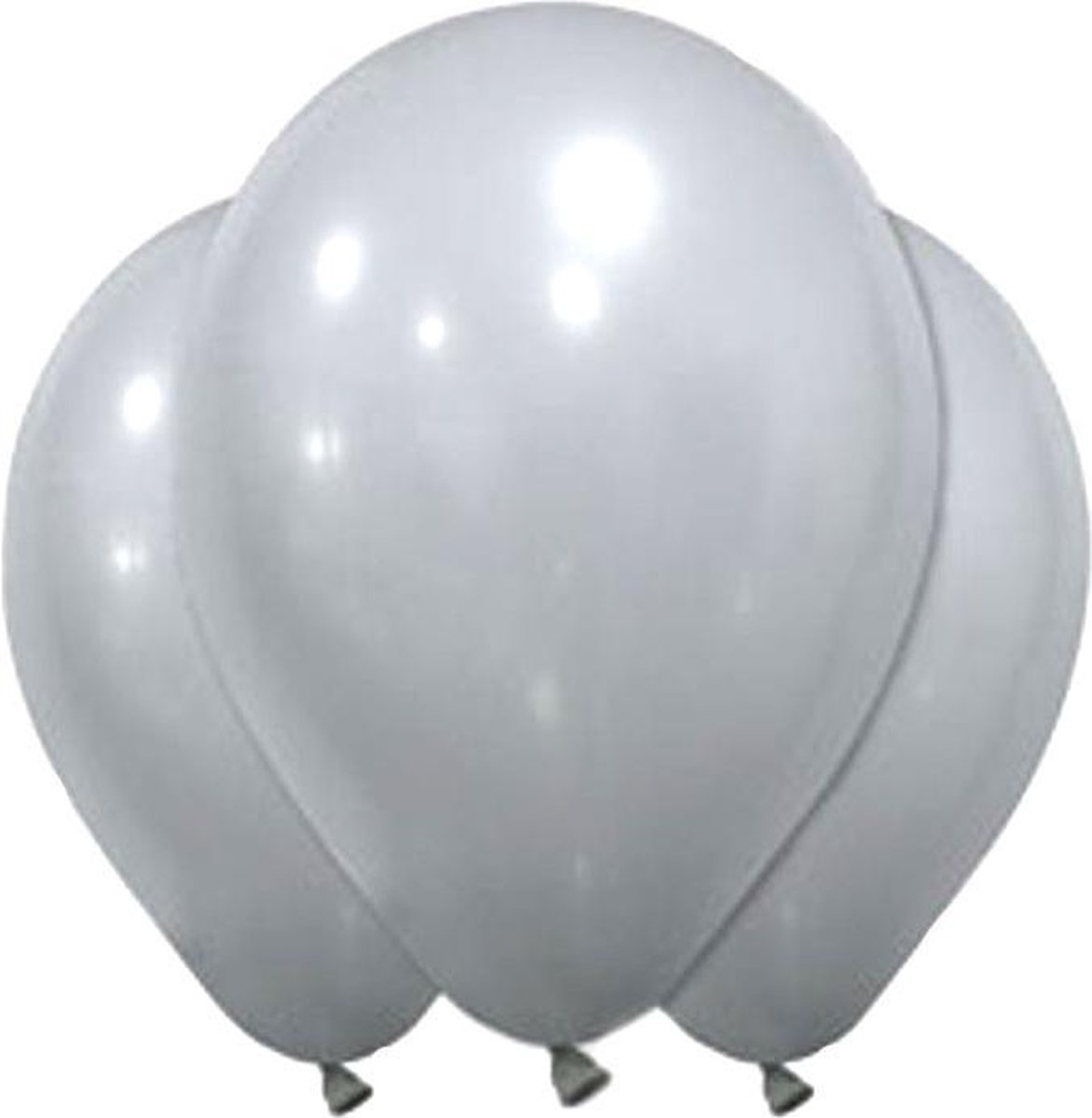 GLOBOLANDIA - 12 grijze latex ballonnen 28 cm