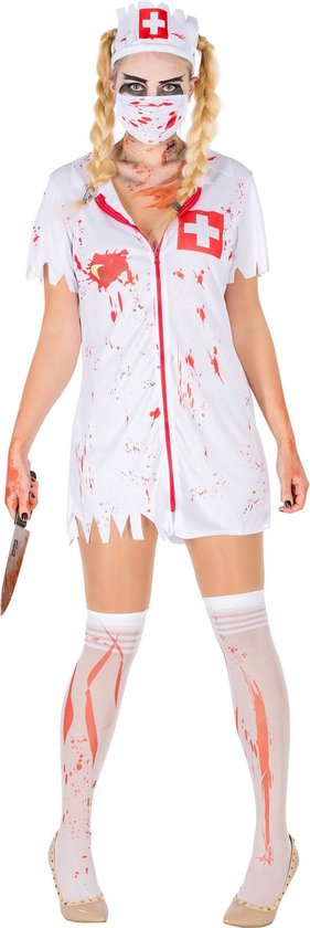 Sexy zombie verpleegster kostuum (compleet)