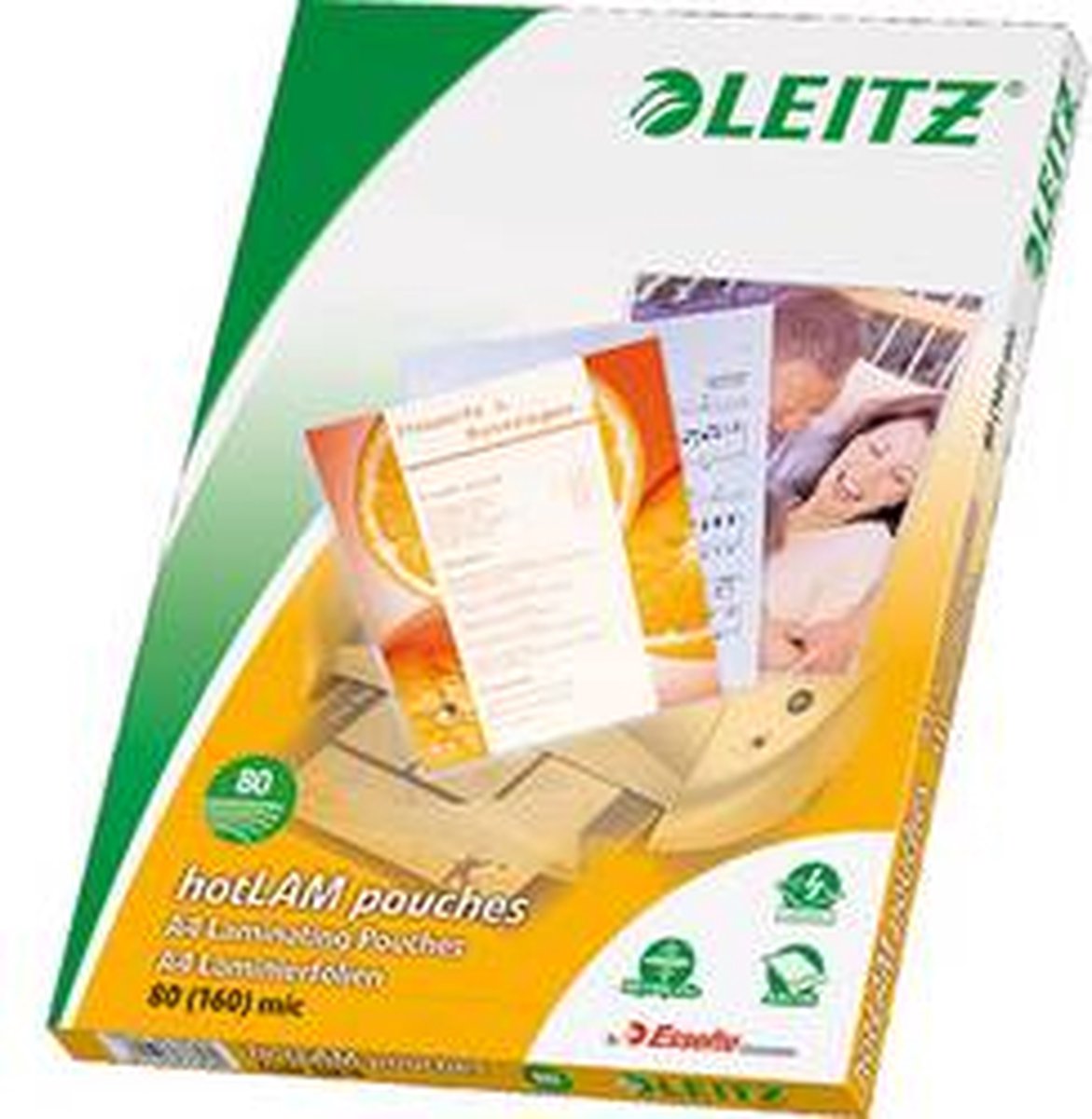 Leitz Lamineerhoes A4 2X80 Eva (100 stuks) Leitz Lamineerhoes A4 2X80 Eva (100 stuks)