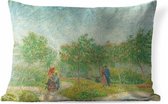 Buitenkussens - Tuin - Tuin met geliefden - schilderij van Vincent van Gogh - 60x40 cm