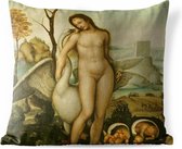 Buitenkussens - Tuin - Leda en de zwaan - Leonardo da Vinci - 40x40 cm