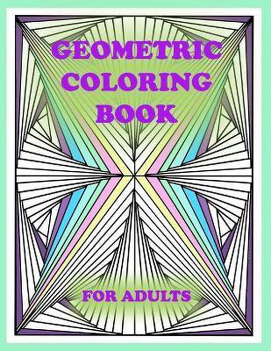 geometric coloring book for adults - cover