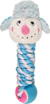 Hondenspeelgoed Kerst Sneeuwman met Tennisbal - 29 cm - Blauw - 9.5 x 12 x 29 cm