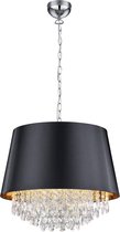 LED Tafellamp - Tafelverlichting - Nitron Lorena - E14 Fitting - Rond - Mat Zwart - Aluminium