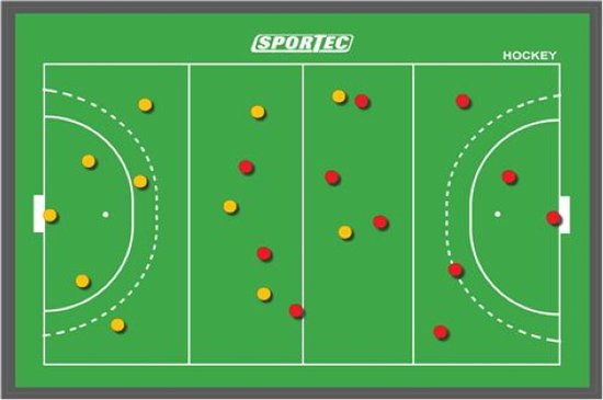 Tableau magnétique tactique - 90 x 60 cm - Football - Coaching