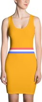 Oranje Jurkje Nederland - EK Voetbal 2021 Jurk - EK Dames Kleding - Licht met Vlag - Maat S