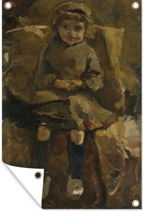De klompjes - Schilderij van George Hendrik Breitner