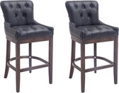 Liv's Vente Barkruk - Modern - Zwart - Hout - 55 cm x 57 cm x 109 cm