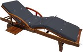 Bol.com Detex Ligbedkussen - Weerbestendig UV bestendig 195x55x5cm - Antraciet aanbieding