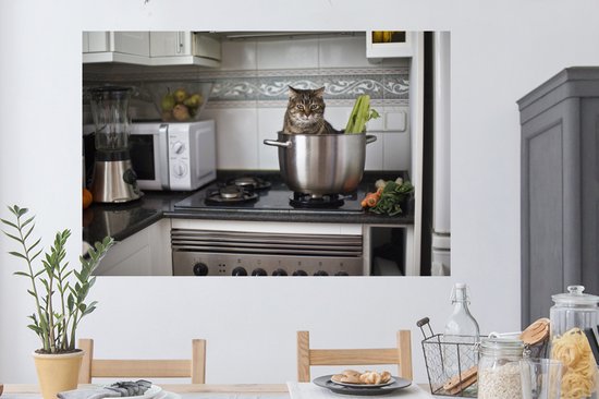 6 stuks schattige muismuurstickers zelfklevende keukendecoratie, schattige dierenmuurstickers voor thuis, woonkamer, eetkamer en kinderkamer