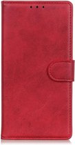 Luxe Book Case - OnePlus 9 Pro Hoesje - Rood