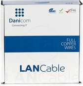 DANICOM CAT5E FTP 100 meter internetkabel op rol stug -  LSZH (Eca) - netwerkkabel